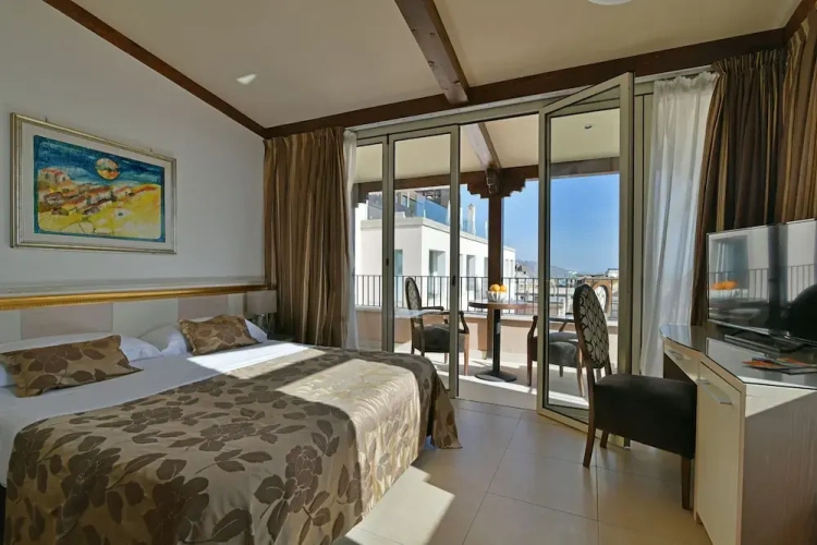 Deluxe room with balcony and with sea view
