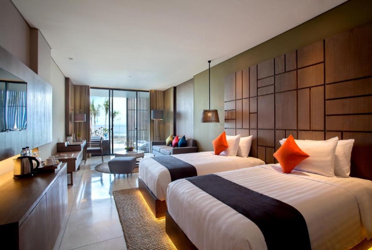 Twin Studio Suite with garden view