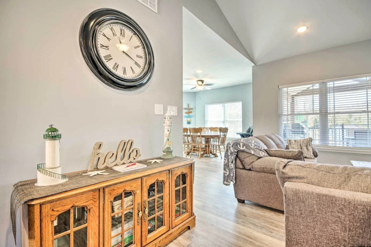 Dock & Fire Pit: Lakefront Rocky Mount Home!