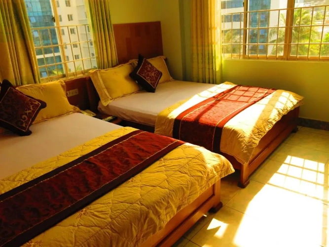 Standard Twin room with balcony and with sea view