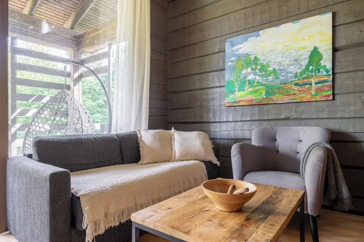Comfy Cabin in Tahko  with Hot Tub. Private Sauna