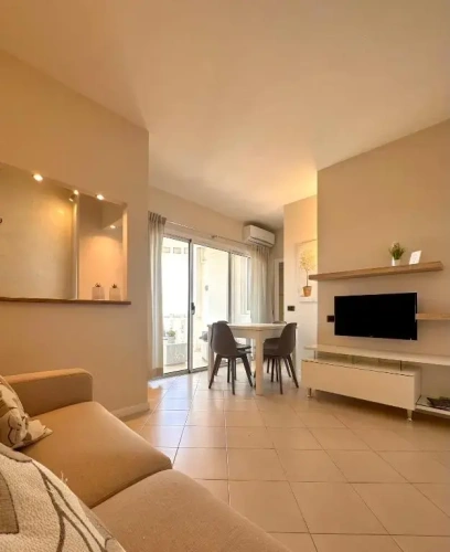 Apartment with balcony and with view