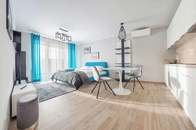 Studio with balcony