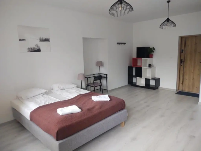 Studio with balcony and with view