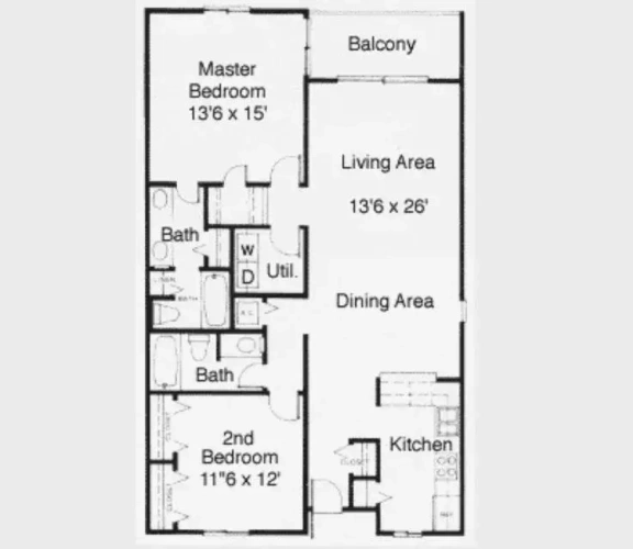 2 Bedrooms Apartment