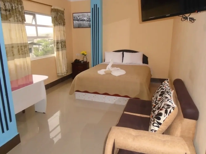 Studio with balcony and with view
