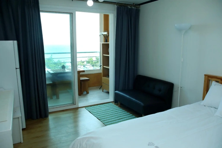 Studio with balcony