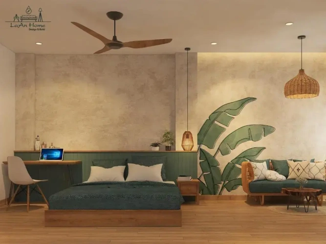 Studio with balcony