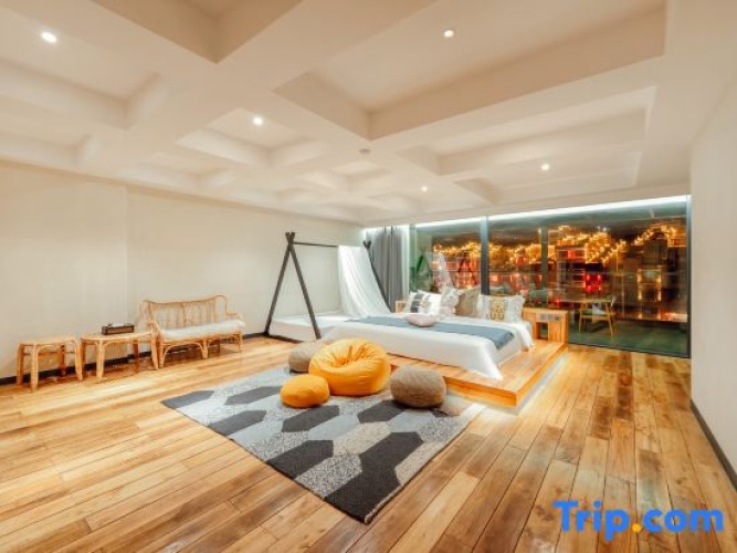 Standard Double Family room with balcony and with river view