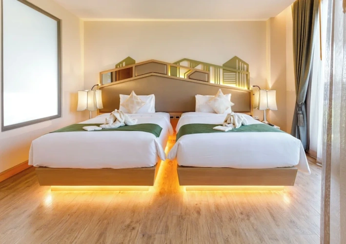 Deluxe Twin room with balcony and with river view