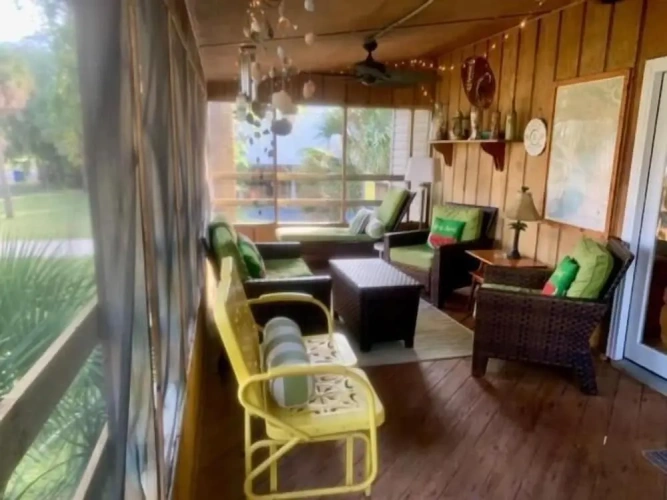 Cottage with balcony