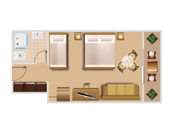 Standard Single Attic room with balcony