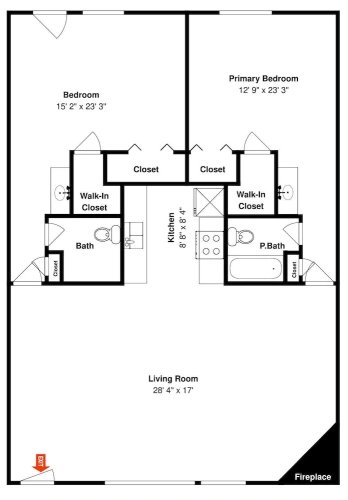 3 Bedrooms Studio