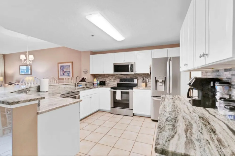 Spacious 3BR Resort Condo Steps From Gulf Beach