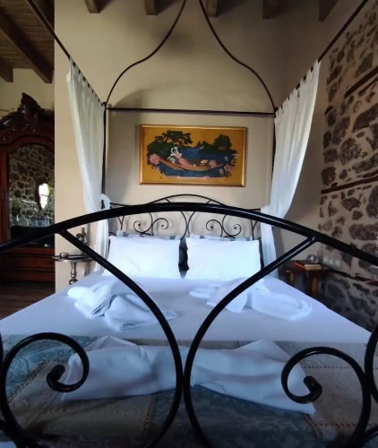 Luxury Double room with balcony and with garden view