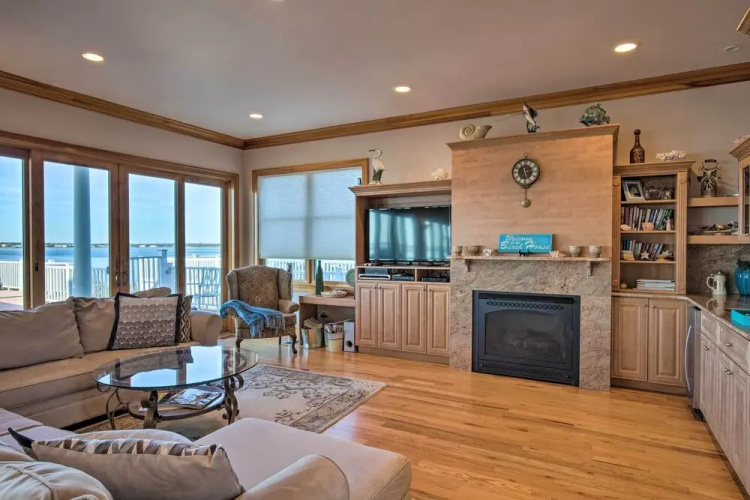 Waterfront Home w/ Large Deck + Private Pool!