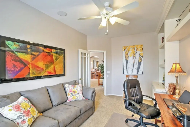 Private Pool + Golf Course View: Queen Creek Home