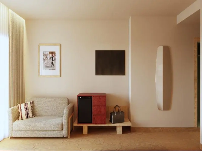 Standard Twin room with partial sea view