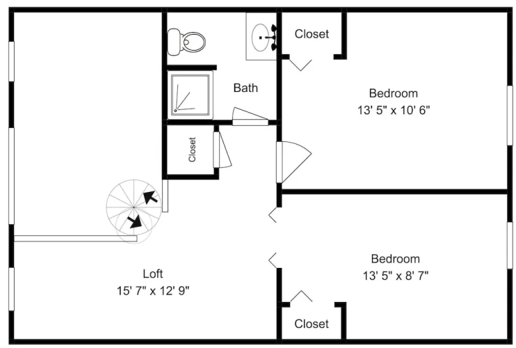 3 Bedrooms Studio