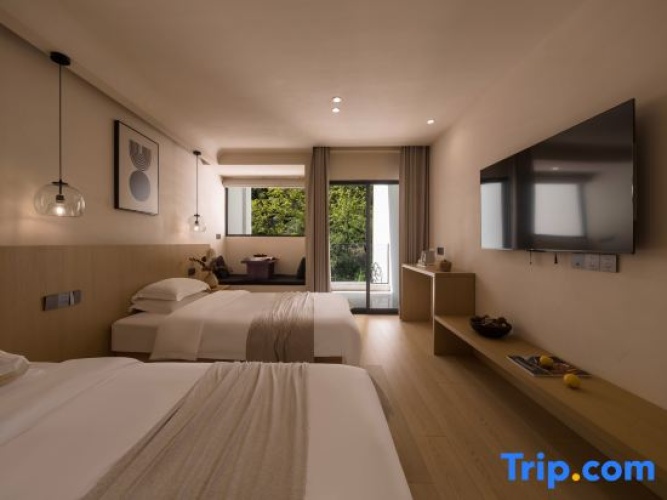 Luxury Twin room with balcony and with mountain view