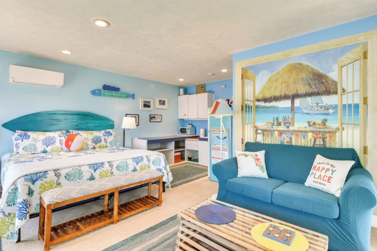 PCB Studio w/ Private Patio: Steps to Beach!