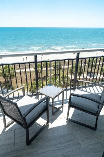 Quadruple Studio with balcony and oceanfront