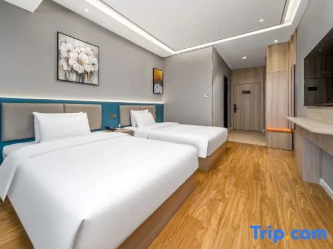 Standard Twin room with balcony and with city view