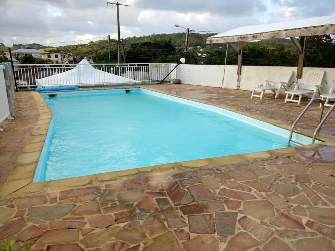 Apartment With 2 Bedrooms in Le Robert, With Wonderful sea View, Pool