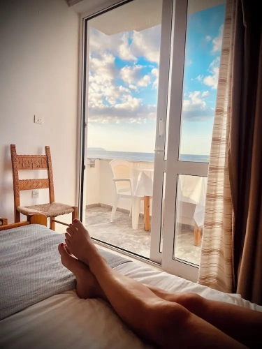 Standard Triple room with balcony and with sea view