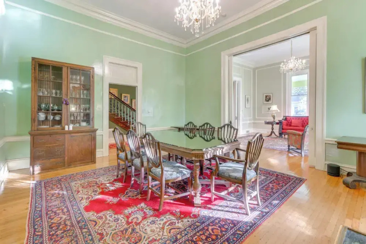 Ornate Victorian Home w/ Courtyard & Fire Pit!