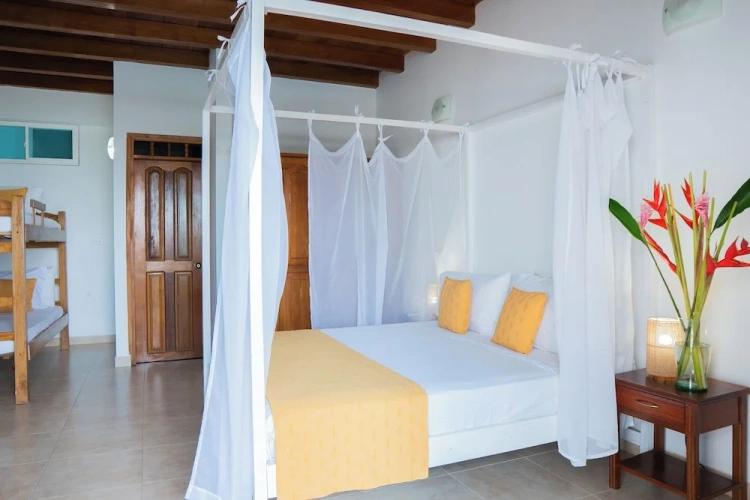Standard Quadruple Family room with balcony and with garden view