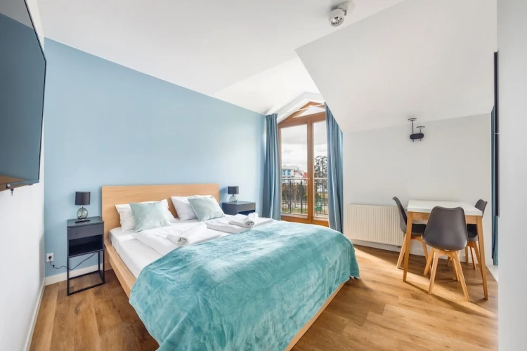 Studio with balcony