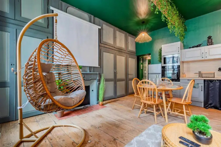 Appartement Jungle - Libourne Centre - 4 pers - Sauna - Netflix