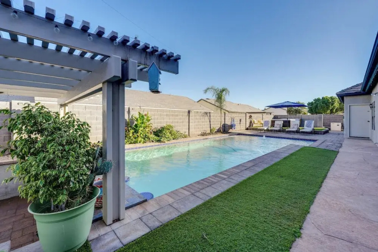 Private Pool & Hot Tub! Relaxing Mesa Apartment