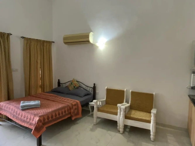 Studio with balcony and with view
