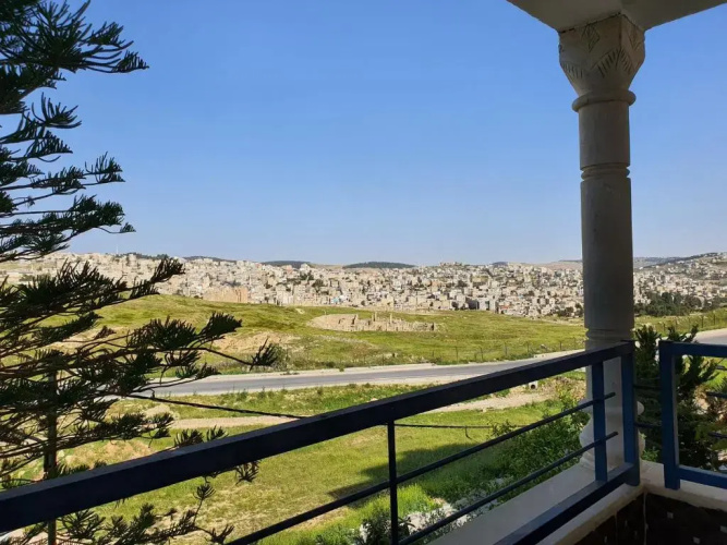 Full Panorama To Archaeological Site Jarash