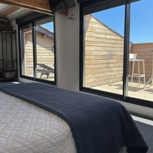 Deluxe Double room with balcony and with sea view