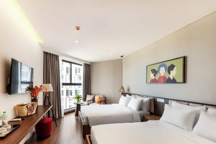 Business Quadruple room with garden view