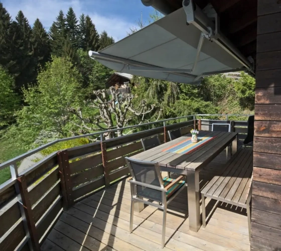 Cottage with balcony