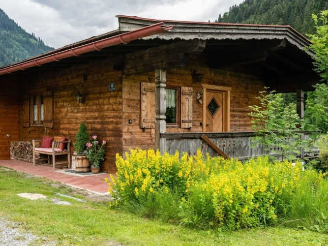 Chalet with balcony