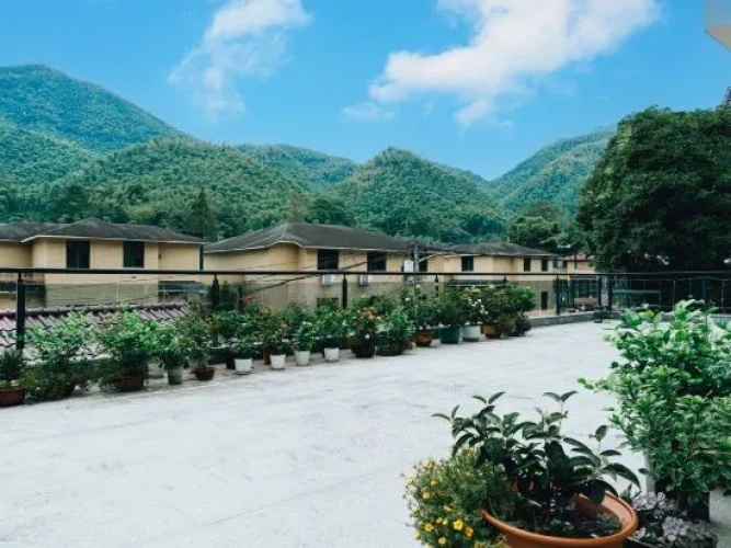 Outside