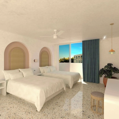 Standard Quadruple room with balcony