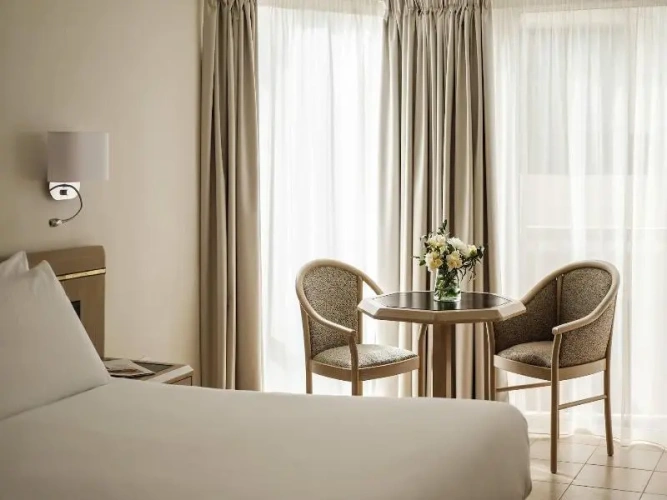 Standard Twin room with balcony and with partial sea view