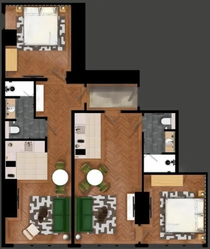 2 Bedrooms Classic Apartment