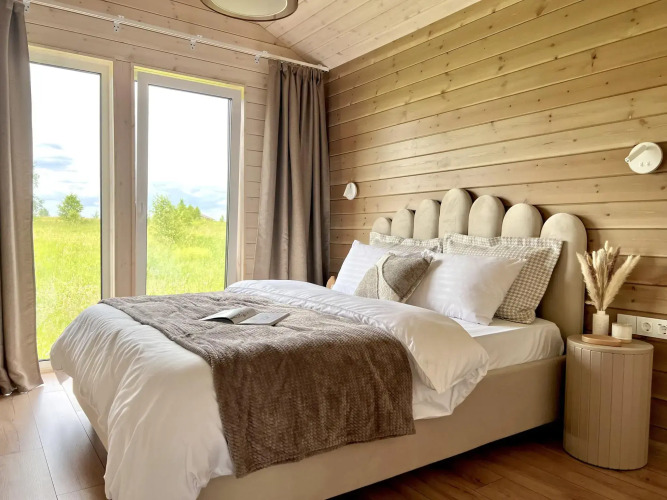 Фотография номера Коттеджа Частный дом Побег из города на 8 человек с сауной и камином