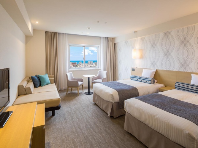Standard Twin room with ocean view