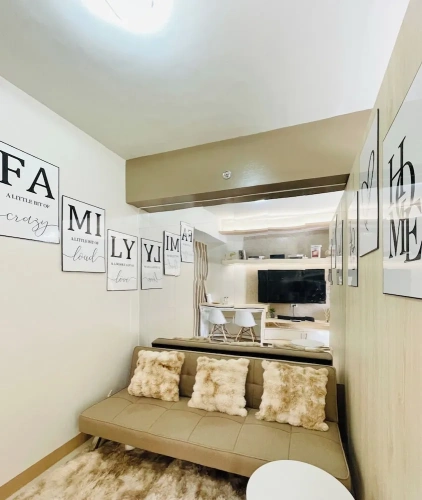 Double Family Studio with balcony and with pool view