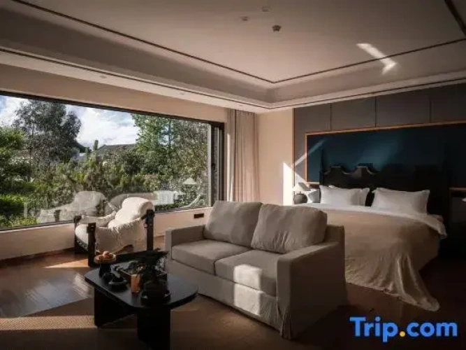 Deluxe Double room with balcony and with garden view