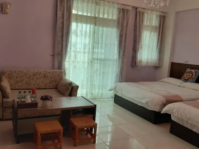 Standard Quadruple room with balcony and with view