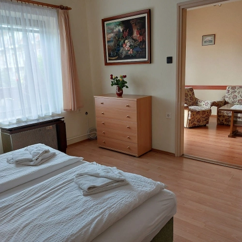2 Bedrooms Family Apartment with balcony and with garden view